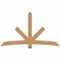 Ekena Millwork Alberta Smooth Timber Gable Bracket, Western Red Cedar, 84"W x 49"H x 5 1/2"D x 5 1/2"F, 14/12 Pitch GBW084X49X0606ALB00SWR - alternate 1